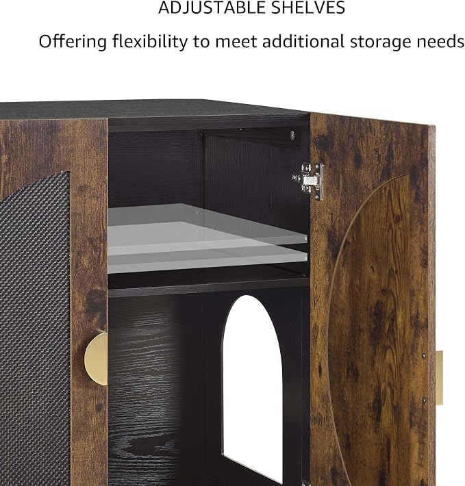 unipaws Tall Cat Litter Box Enclosure - Image 6