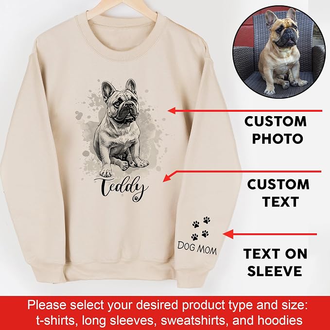 CHIARA CONTI11 Custom Dog Hoodie, Custom Pet Gifts, Custom Dog Shirt, Custom - Image 4