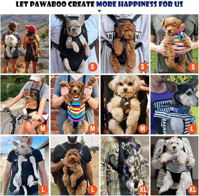 Pawaboo Pet Carrier Backpack, Adjustable Pet Front Cat Dog Purse Carrier - Image 3