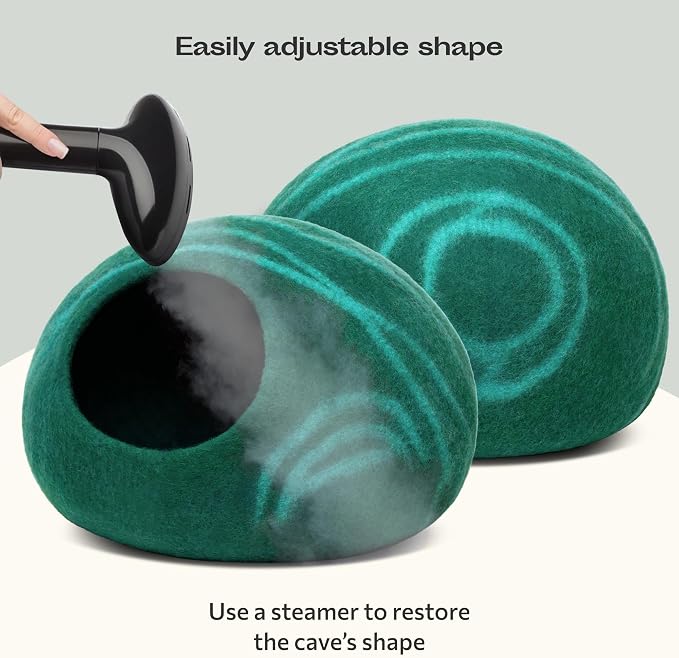 MEOWFIA Cat Cave – Premium Felt Cat Bed - Image 5