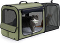 Pecute Dog Car Carrier Stable and Light Weight, Expandable Extra Space Dog by pecute