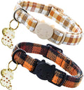 Elegant little tail 2 Pack Cat Collar- Fall Cat Collars Breakaway by Elegantlittletail