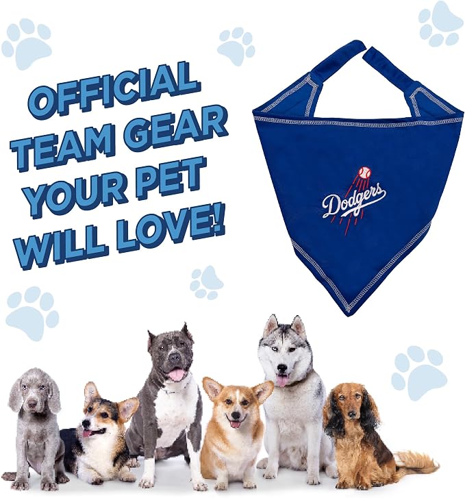 Pets First MLB Los Angeles Dodgers TIE Bandana, Small/Medium. Dog Bandana Scarf - Image 6