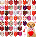 Sanwuta 48 Pcs Valentine's Day Dog Bandanas Bulk Valentines Dog Bandanas by Sanwuta