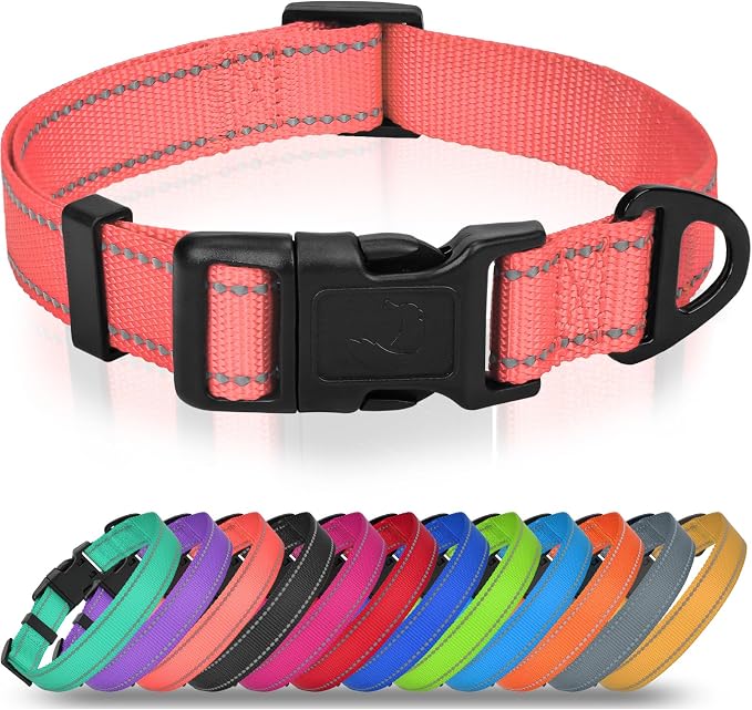 Joytale Reflective Dog Collar, Adjustable Nylon Pet Collar by Joytale