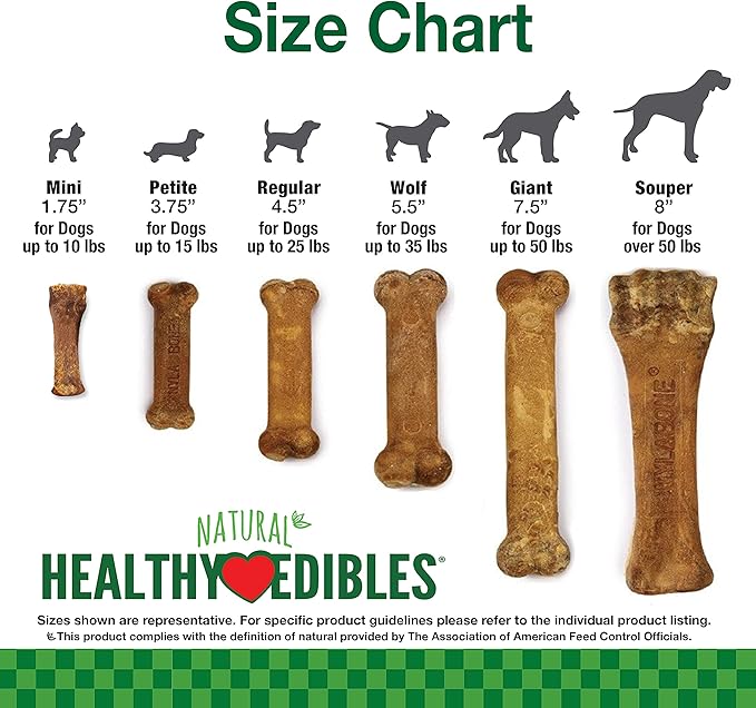 Nylabone Healthy Edibles Natural Dog Chews, Long Lasting Bones - Image 7