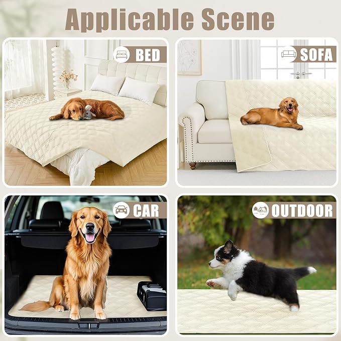 Smiry Waterproof Dog Bed Cover Blanket 30x53, Soft Reversible Pet Blanket - Image 5