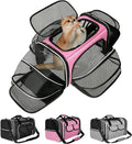 Estarer Soft Sided Pet Carrier Airline Approved, 4 Sides Expandable Collapsible by ESTARER