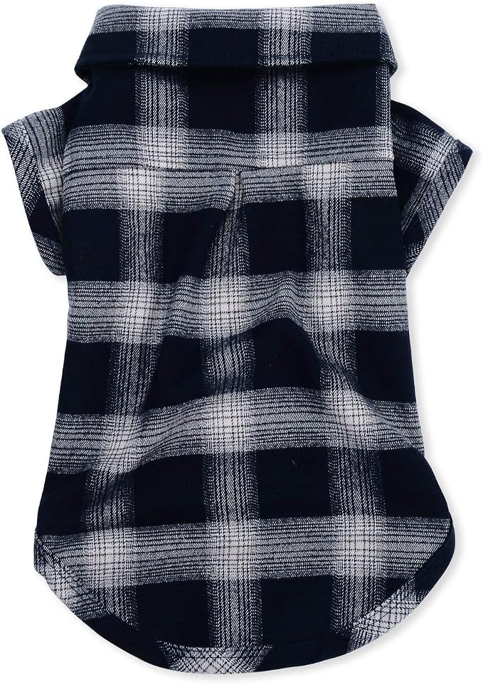 Koneseve Dog Shirt Pet Plaid Clothes T-Shirts Sweater Bottoming Shirt - Image 2