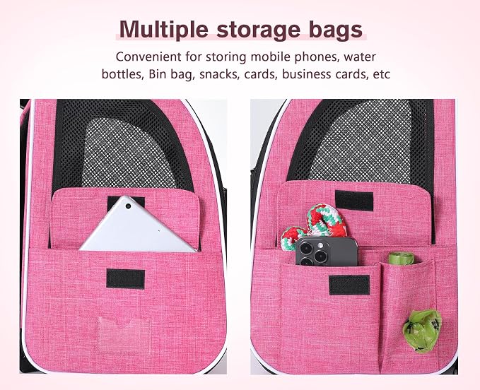 Pecute Cat Backpack Carrier Expandable, Pet Backpack - Image 7