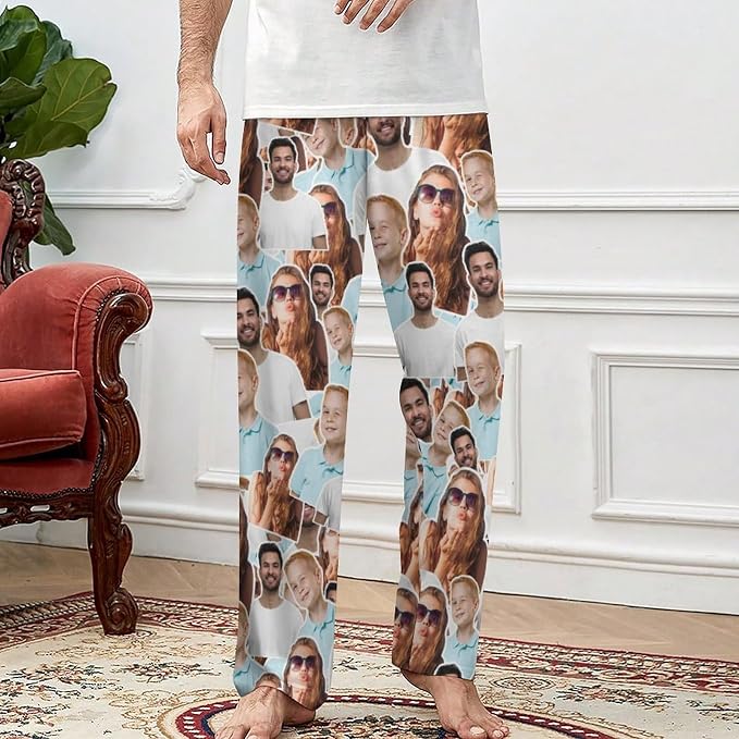 Custom Pajamas Pants with Photo - Image 2