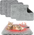 KOOLTAIL Self Warming Cat Bed, 4 Pack 16*20in Plush Extra Warm Self Heating Pet by KOOLTAIL