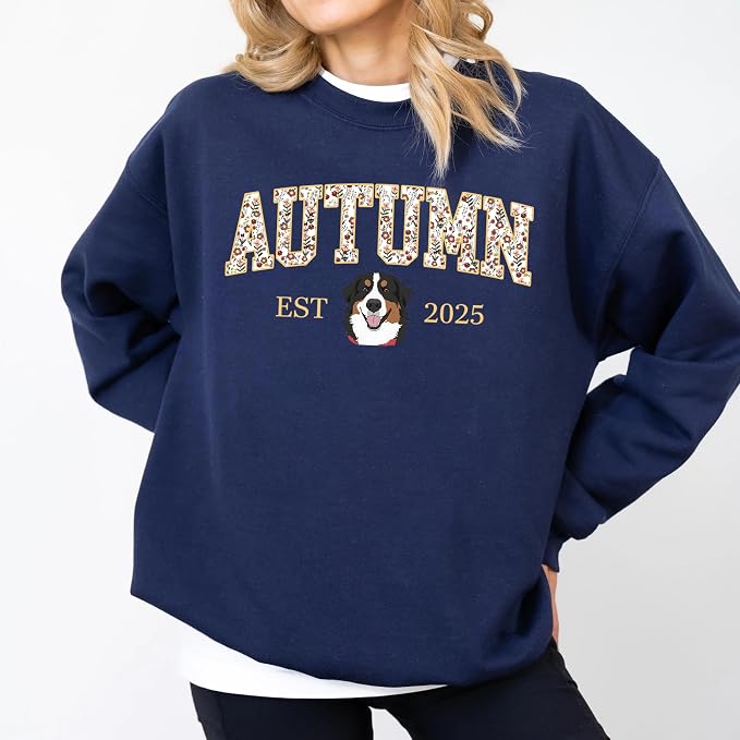Custom Pet Sweatshirts with Photo and Name, Personalized Dog Sweatshirt - Image 5