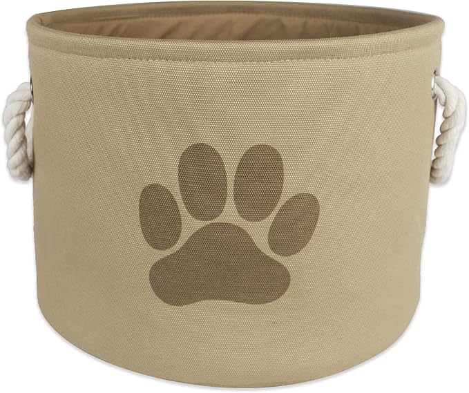Bone Dry Pet Storage Collection Collapsible Bin, Small Round by BoneDry
