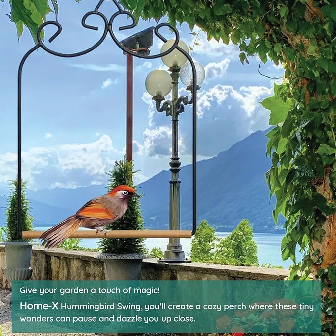 Outdoor Home-X Hummingbird Swing. Metal Frame Hummingbird Swing - Image 7