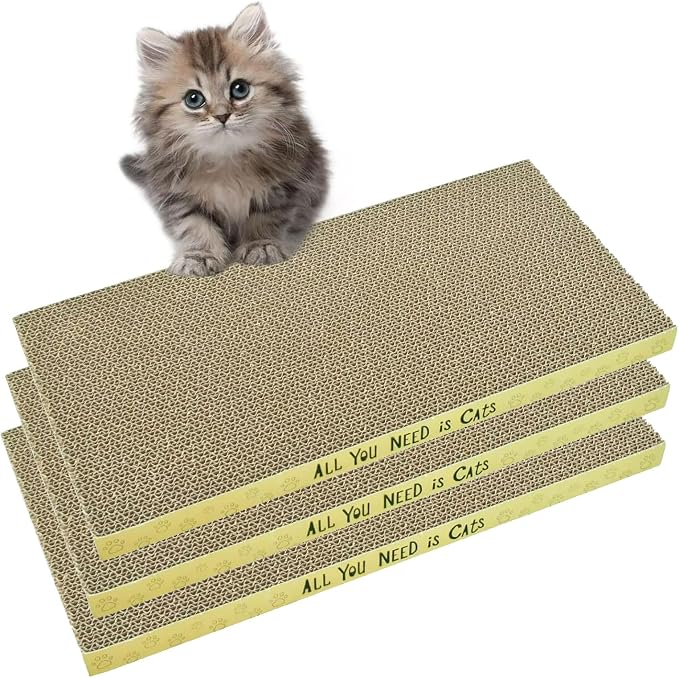 AccEncyc Cardboard Cat Scratcher Pads Cat Scratching Board by Unknown