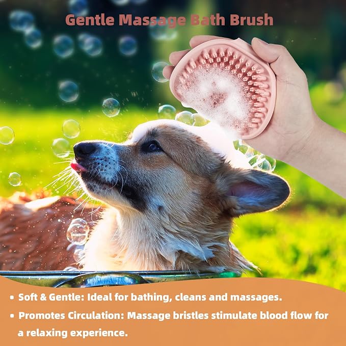 3PCS Cat & Dog Brush Set: Slicker & Deshedding Brush, Dematting Comb, and Bath - Image 6