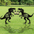 Dinosaur Metal Garden Stakes Yard Decor by RNGMSI