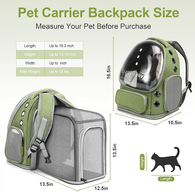 Expandable Cat Backpack, Cat Bubble Backpack Carrier - Image 4
