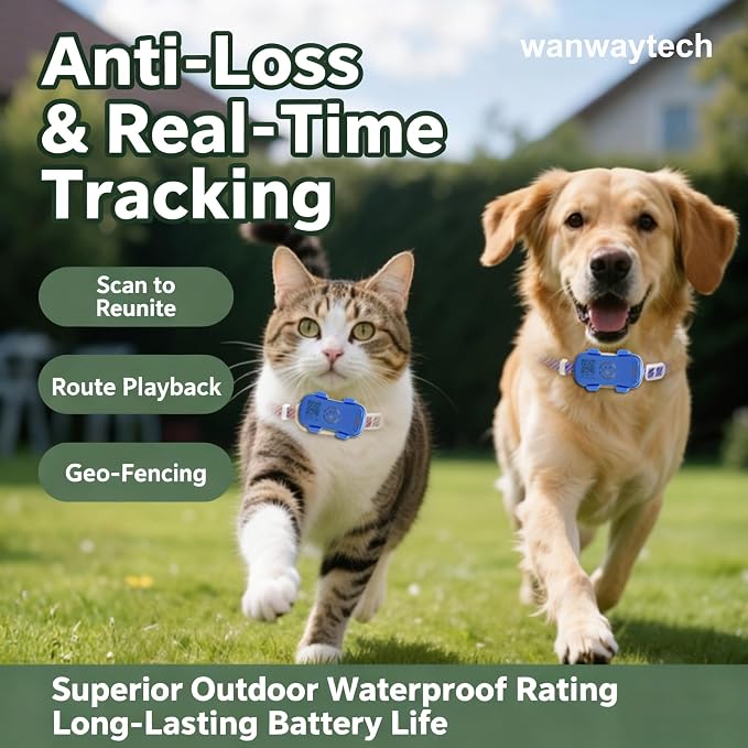 GPS Dog Tracker, Real-time Pet Location Tracker Anti Lost Dog GPS Collar Fit - Image 2