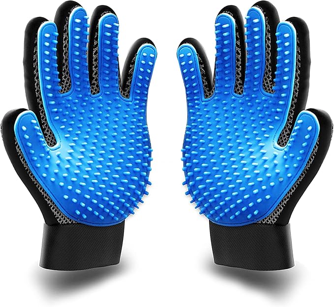 KENNELS & KATS Pet Grooming Gloves | Deshedding Glove by KENNELSKATS