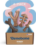 Benebone Puppy 4-Pack Dog Chew Toys, Made in USA, 30lbs and Under, by Benebone