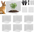 18 PCS Plant Protector from Animals, 6 Pack 12x12 Inch Metal Plant Cages by APOCHON