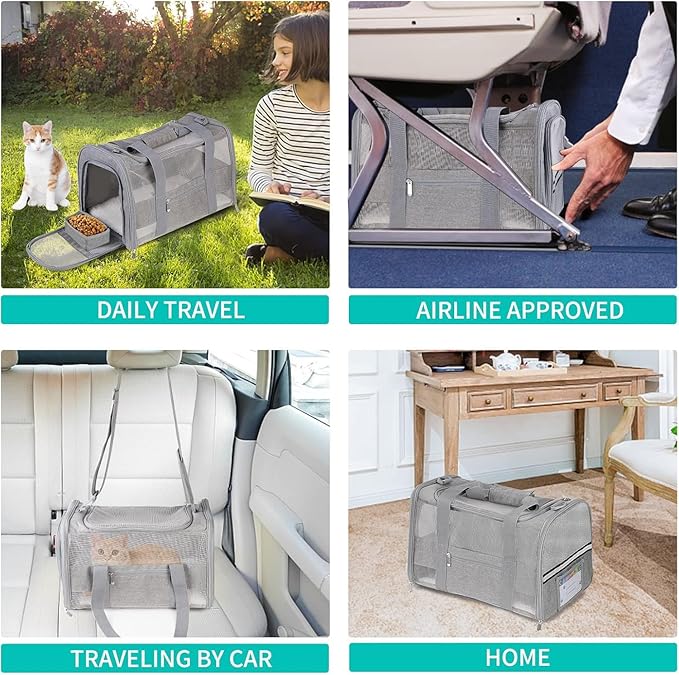Cat Carrier Pet Carriers Airline Approved - Image 6