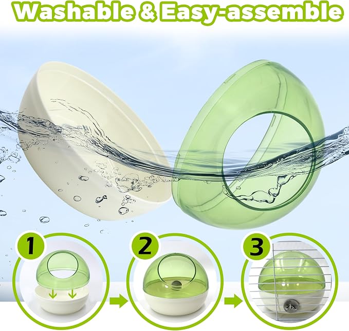 Bird Nest for Cage Bite-Resistant, Washable Clear Observation Small Bird House - Image 4