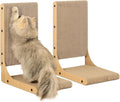 Zakkart 2-Pack Cat Scratching Board, 19.7'' Tall Cardboard L Shape Vertical Cat by Zakkart