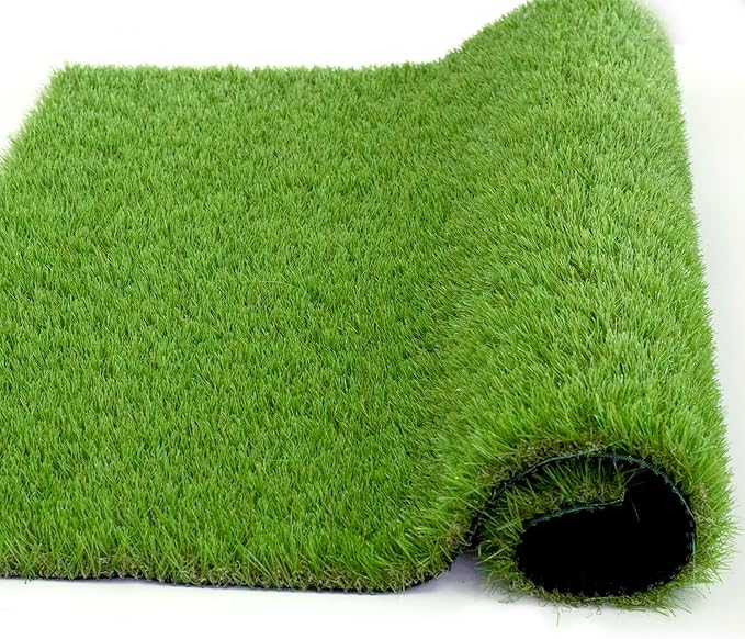 Artificial Grass Rug Outdoor Indoor 15FTX73FT Fake Grass Carpet Green Synthetic - Image 3