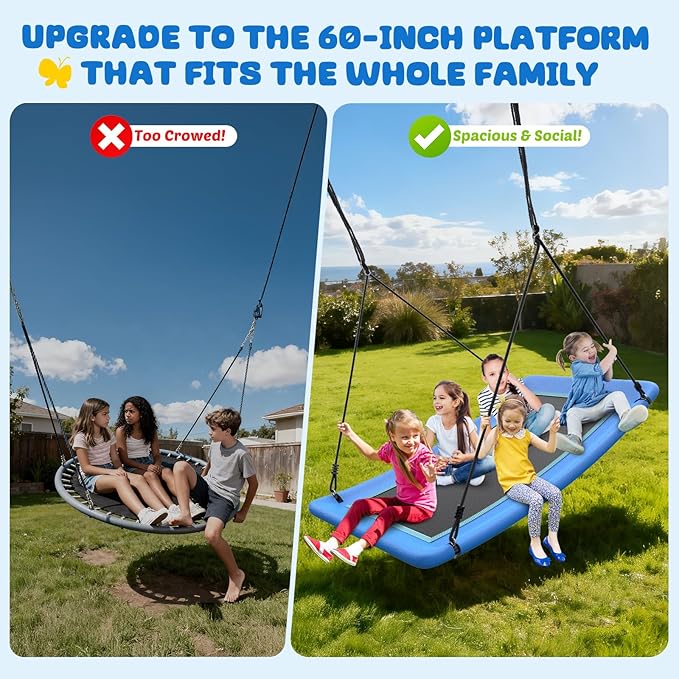 Trekassy 700lb Giant 60" Skycurve Platform Tree Swing - Image 4