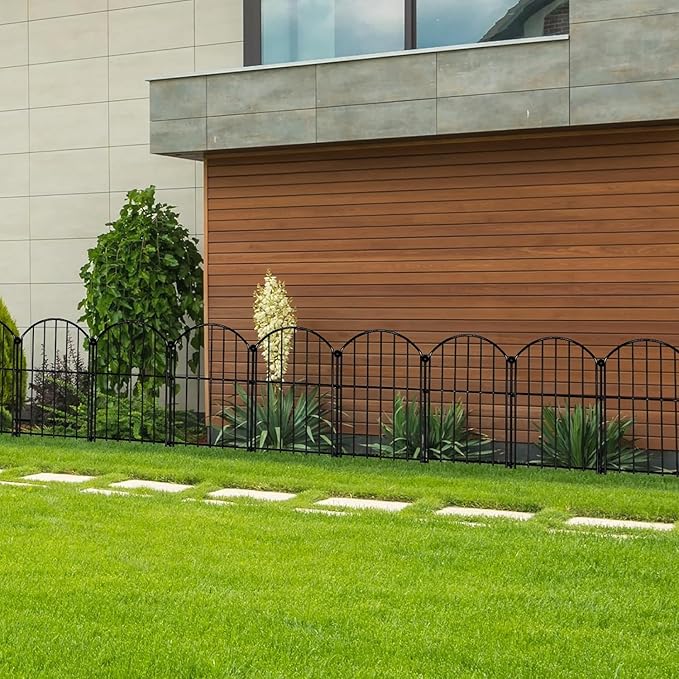 Decorative Garden Fence 17in x30ft, 30 Pack Rustproof Metal No Dig Fence Animal - Image 6