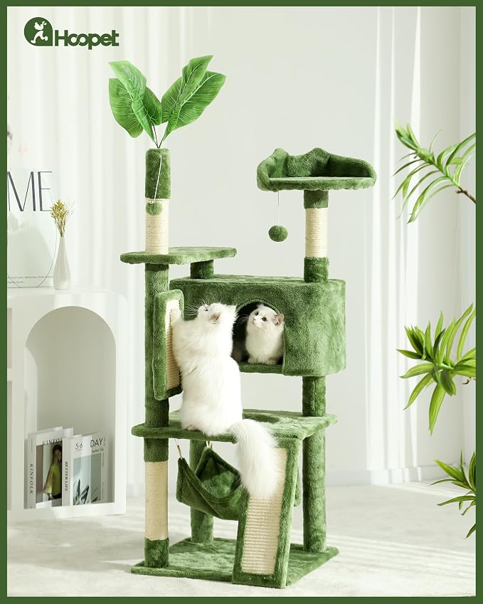 Hoopet 63IN Cat Tree Tower for Indoor Cats Large Adult, Cat Scratching Posts - Image 2