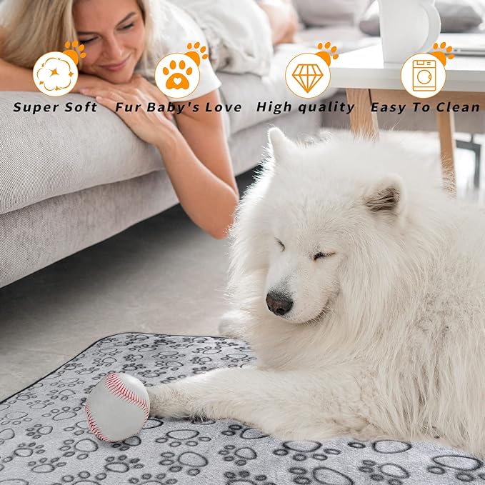LOKOZ Small Dog Blanket for Medium Large Dogs Fleece Puppy Blanket Washable Dog - Image 6