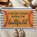 Tinideya 2 Pcs Baseball Door Mat Ballfield Welcome Non Slip Coir Mats Ballfield by Tinideya