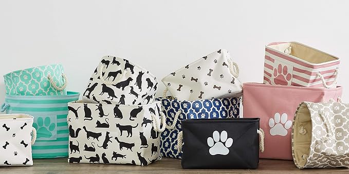 Bone Dry 6192 Pet Storage Collection Lattice Paw Print, Large Round - Image 7