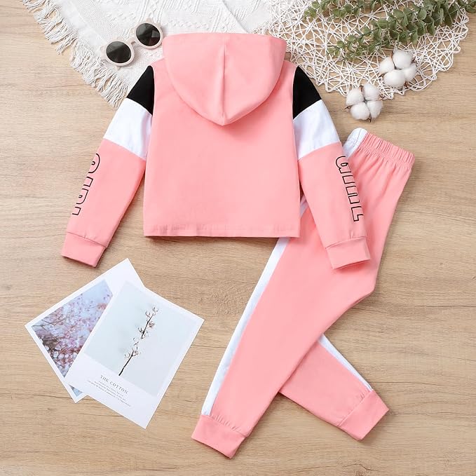 Toddler Baby Girls Clothes Long-sleeve Tie Dye Hoodie Sweatshirt Pants Hooded - Image 7