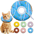 Cat Cone Collar Soft, Adjustable Cat Recovery Collars Kitten Cones to Stop by Seyezo