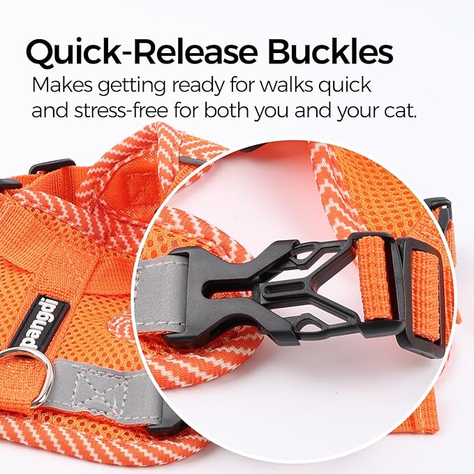 Cat Harness and Leash Escape Proof Large Kitten Harness Ragdoll Cat Vest - Image 5