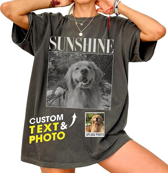 Custom Pet Sweatshirts with Photo and Name, Personalized Dog Sweatshirt by Unknown