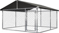 Outdoor Dog Enclosure Heavy Duty Dog Kennel House Mesh Dog Big Cage Pet Kennel by ATTAV