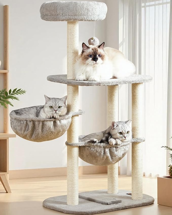 Small Cat Tree Tower with Lots of Scratching Posts by FeliskynCatTreeTower
