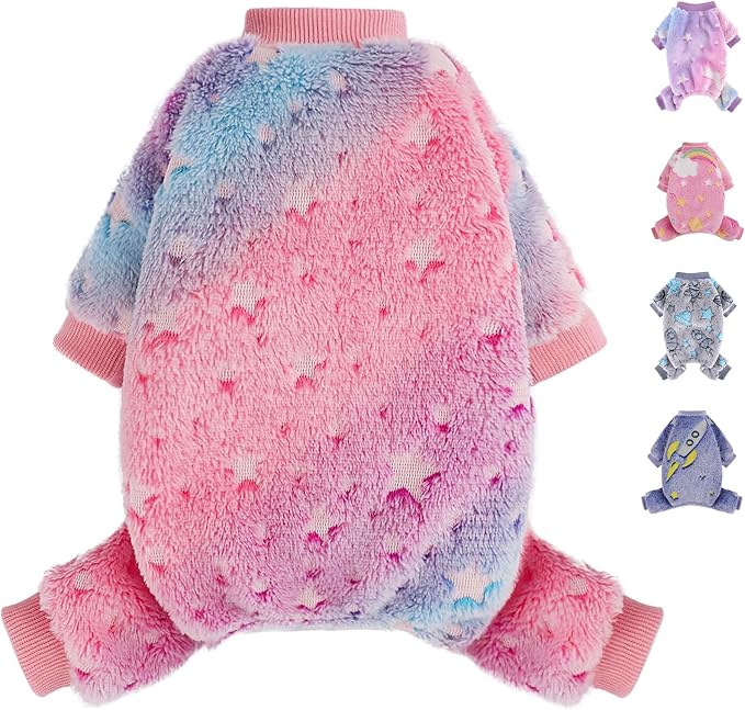 Dog Sweaters Small Girl Warm Fleece Pajamas, Cute Extra Small Dog Clothes by Unknown