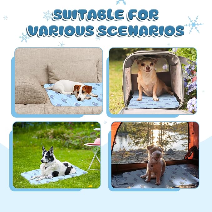 Nuanchu Dog Stroller Cooling Mat Waterproof Outdoor Pet Cooling Mat Washable - Image 6