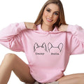 Custom Dog Mom Shirt for Women Pet Ears Sweatshirt by CustomUnique
