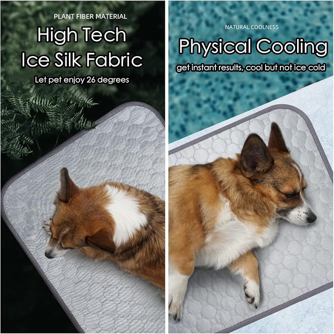 SOMOYA Dog Self Cooling Mat Pet Washable Cooling Pads Blanket Sleeping Kennel - Image 3