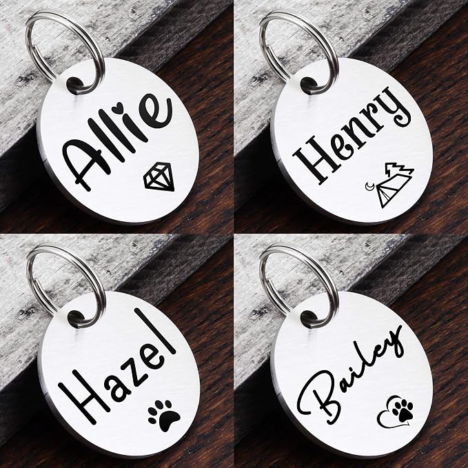 Ultra Joys Dog ID Tag, Custom Dog Tag Personalized Cat Tag, Pet ID Tag - Image 3