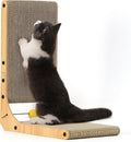 FUKUMARU Cat Scratcher, 18.9 Inch L Shape Cat Scratch Pad, Vertical Cat by FUKUMARU