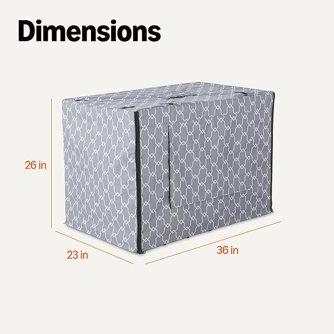 Amazon Basics Dog Crate Cover for 36 inches Wire Cage, Kennel Cover - Image 5